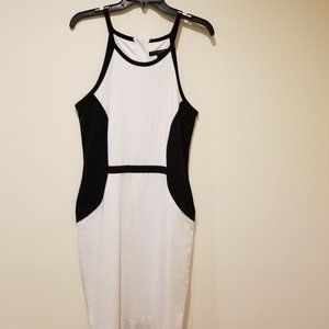 Banana Republic,  Color Block black and white dress